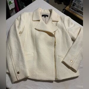 Talbots Women's Off-White Teddy Jacket